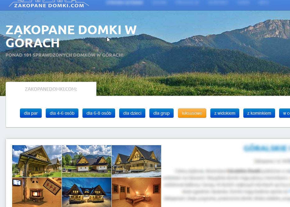 DOMKI ZAKOPANE